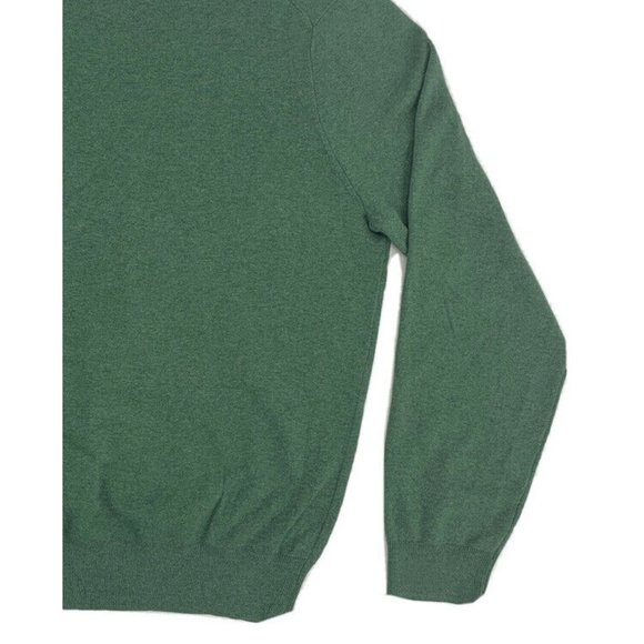 Men's Polo Ralph Lauren V-Neck Sweater Green Heather XL 100% Pima Cotton NWT - Picture 9 of 10